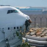 Damaged nose of EK9788 at HKIA after crash - 20 October 2025