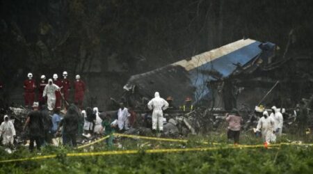 Hawker 800XP XA-JMR wreckage