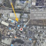 Location of UPS Flight 2976 plane crash. Flightradar24